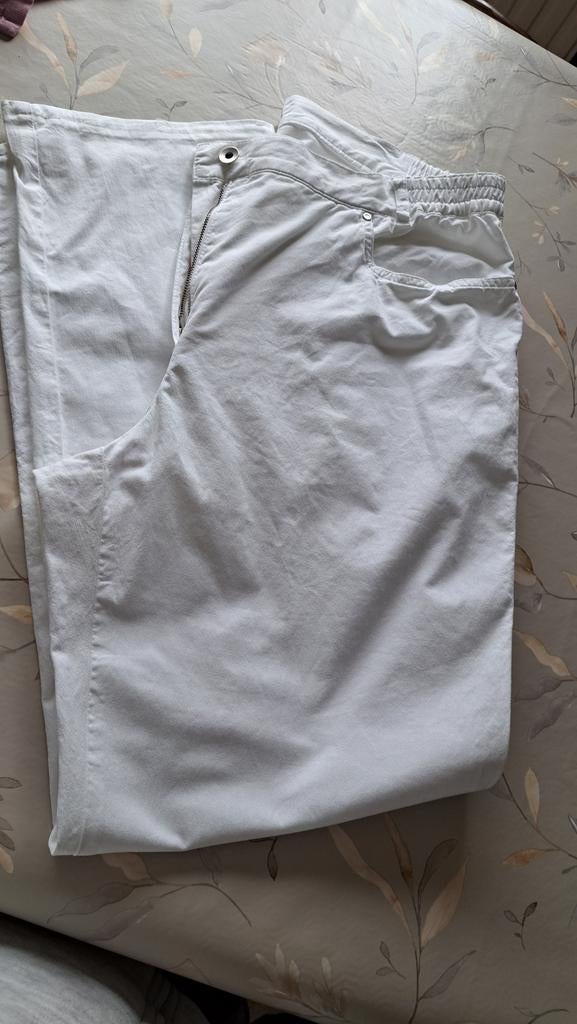 claude ariëlle witte broek B46, Ophalen, Wit, Maat 46/48 (XL) of groter, Zo goed als nieuw