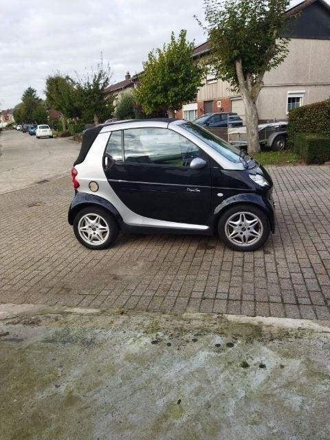 Smart for Two, Auto's, Automaat, Stof, Zwart, Cabriolet