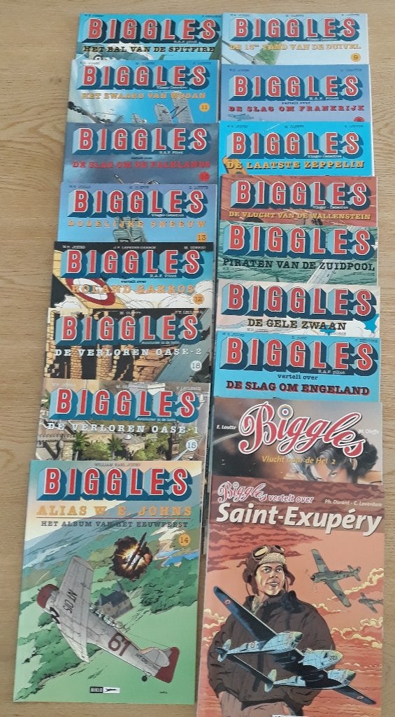 Biggles stripverhalen, Meerdere stripboeken, Ophalen, Zo goed als nieuw, Francis Bergèse