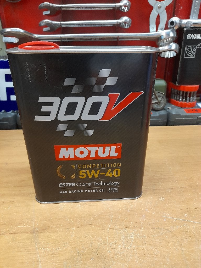 ancien bidon huile vide motul 300v 5w40 competition, Envoi, Utilisé, Autres types