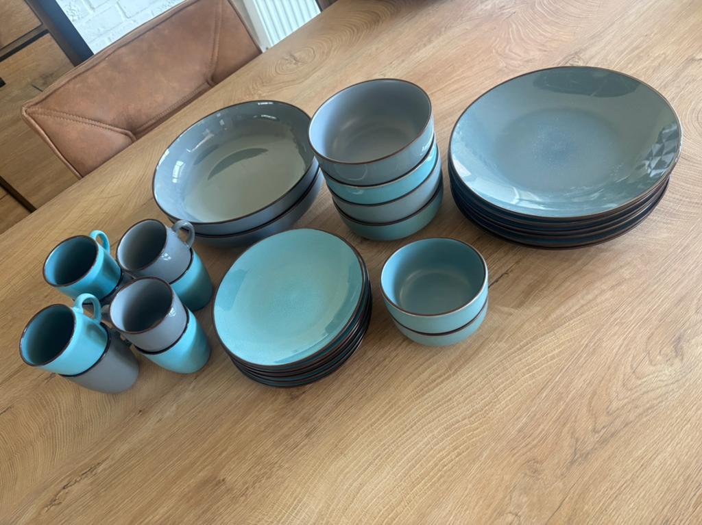 Servies blauw grijs, Ophalen, Bord(en)