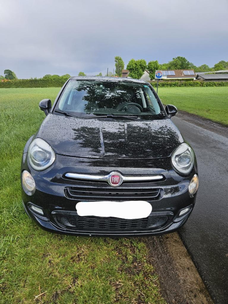 Fiat 500X 1.4 Benzine – 100 kW (140 pk), Auto's, Fiat, 139 g/km, 4 cilinders, Zwart, Leder