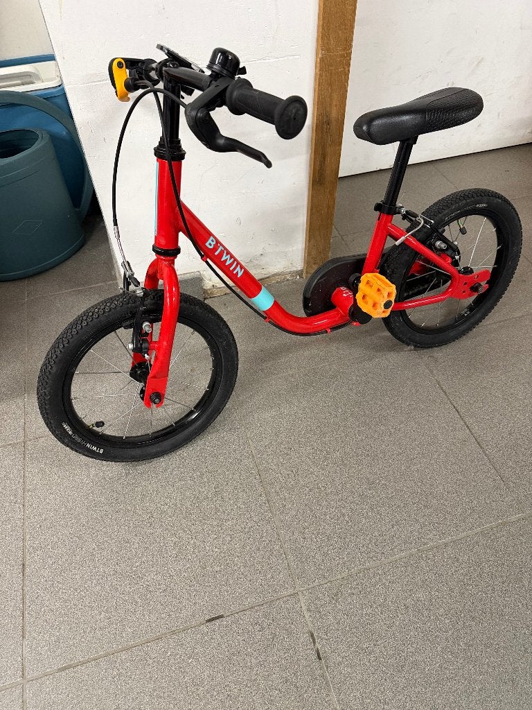 Kinderfiets 14inch B-twin, Fietsen en Brommers, Ophalen, Gebruikt, Minder dan 16 inch, Btwin