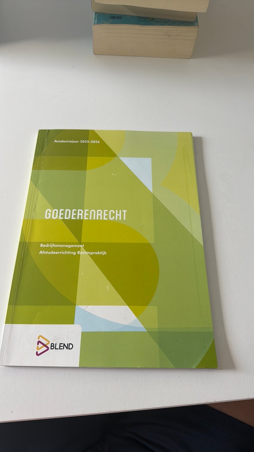 Goederenrecht - BLEND bedrijfsmanagment/ rechtspraktijk, Boeken, Economie, Management en Marketing, Ophalen of Verzenden, Zo goed als nieuw