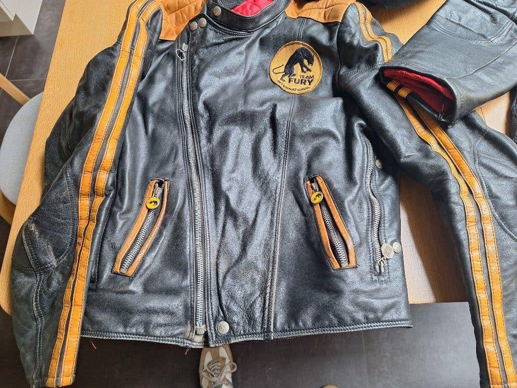 motorpak leder retro 60/70 jaren team Fury (Furygan)Uniek, Ophalen, Heren, Jas | leer, FURYGAN - HELD D30