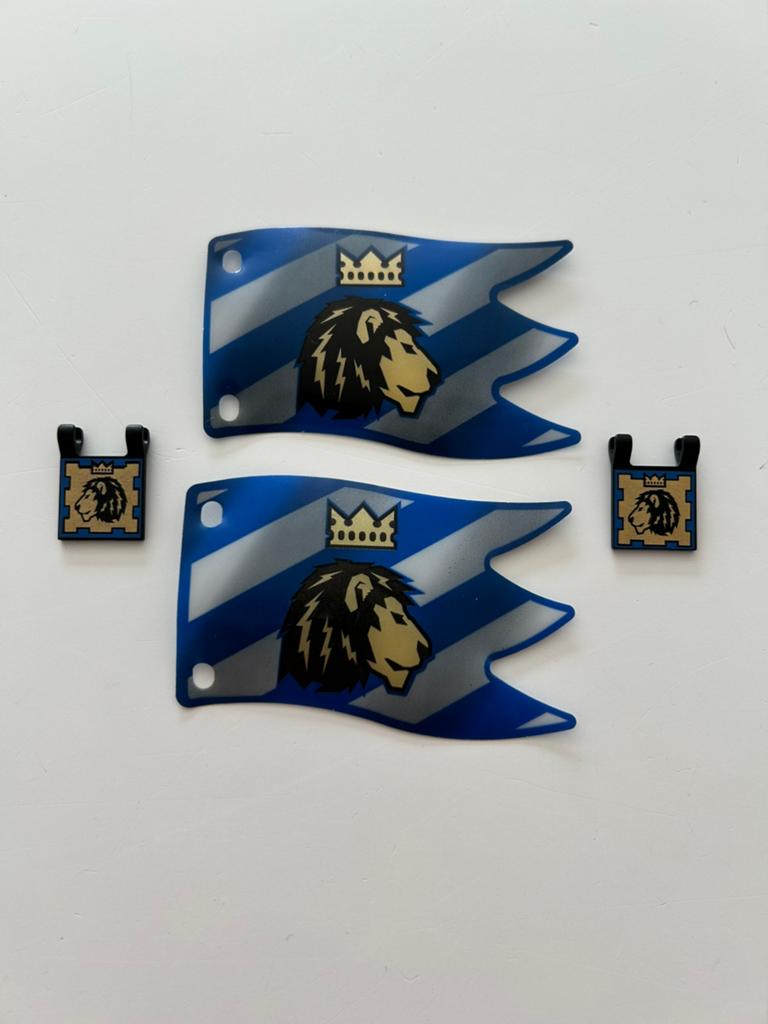 Lot de drapeaux Lego Lion, Lego, Accessoire, Comme neuf, Complet