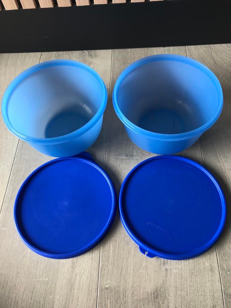 Lot de 2 boîtes de rangement, bols Tupperware Space (2 l), Enlèvement ou Envoi, Comme neuf