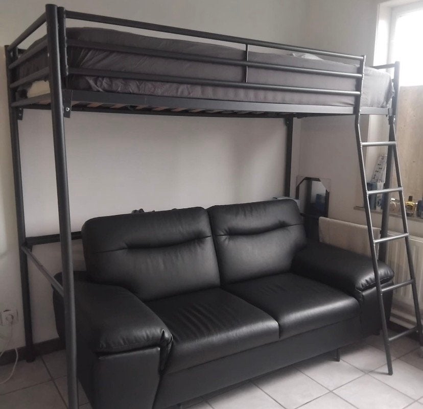 Hoogslaper 90 x 200 inclusief matras, Huis en Inrichting, Slaapkamer | Stapelbedden en Hoogslapers, Zo goed als nieuw, Hoogslaper