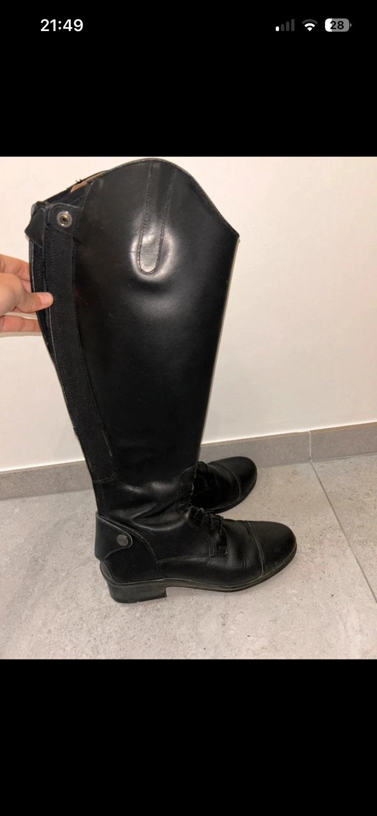 Bottes équitation cuir 39, Enlèvement, Comme neuf, S