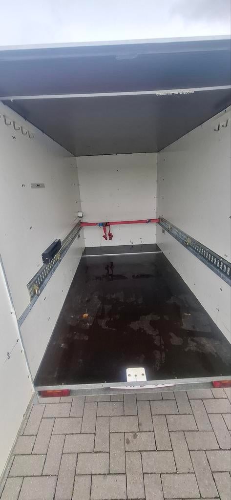 Gesloten aanhangwagen dubbelasser Remorque 750kg ongeremd, Auto diversen, Aanhangers en Bagagewagens, Ophalen of Verzenden