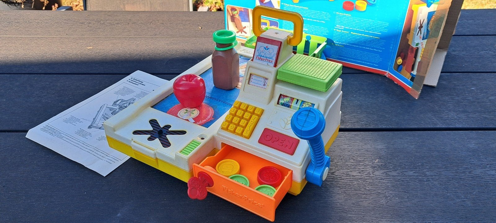 le « Magic Scan Checkout Counter » vintage de Fisher-Price (, Enfants & Bébés, Jouets | Fisher-Price, Enlèvement ou Envoi, Set de jeu