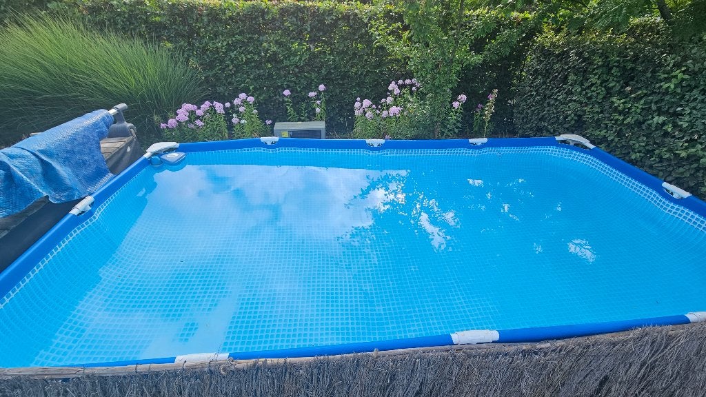 Intex zwembad 450x220x84 compleet pakket, Ophalen, Gebruikt, 200 tot 300 cm, 80 tot 120 cm