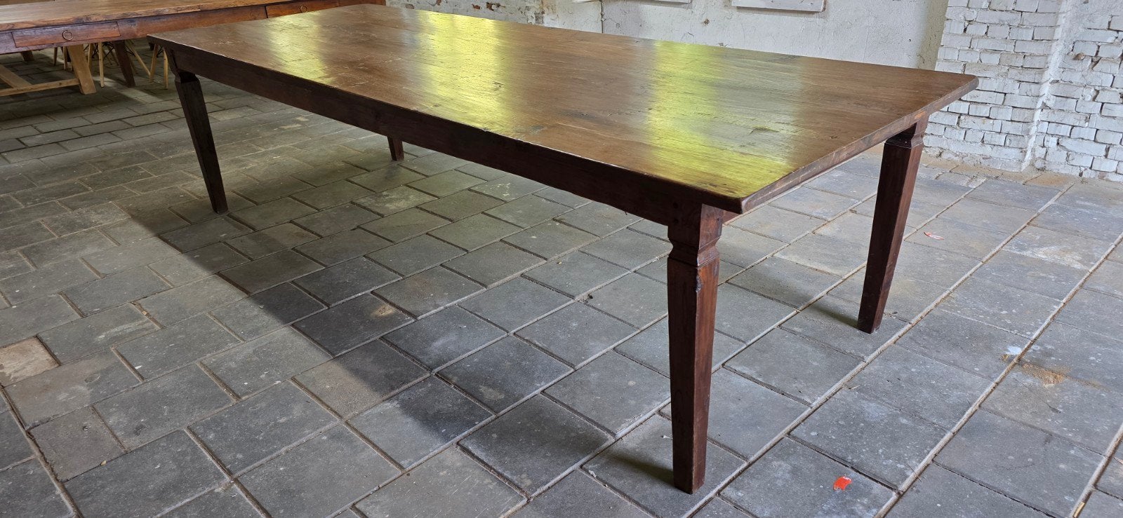 Authentieke boerentafel kloostertafel kasteeltafel 300 cm, Ophalen of Verzenden, Gebruikt