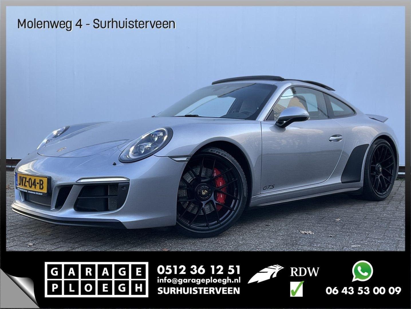 Porsche 991 3.0 Carrera GTS 991 4WS Carbon buckets Full Deal, Auto's, Porsche, Automaat, 188 g/km, Bedrijf, Panoramadak