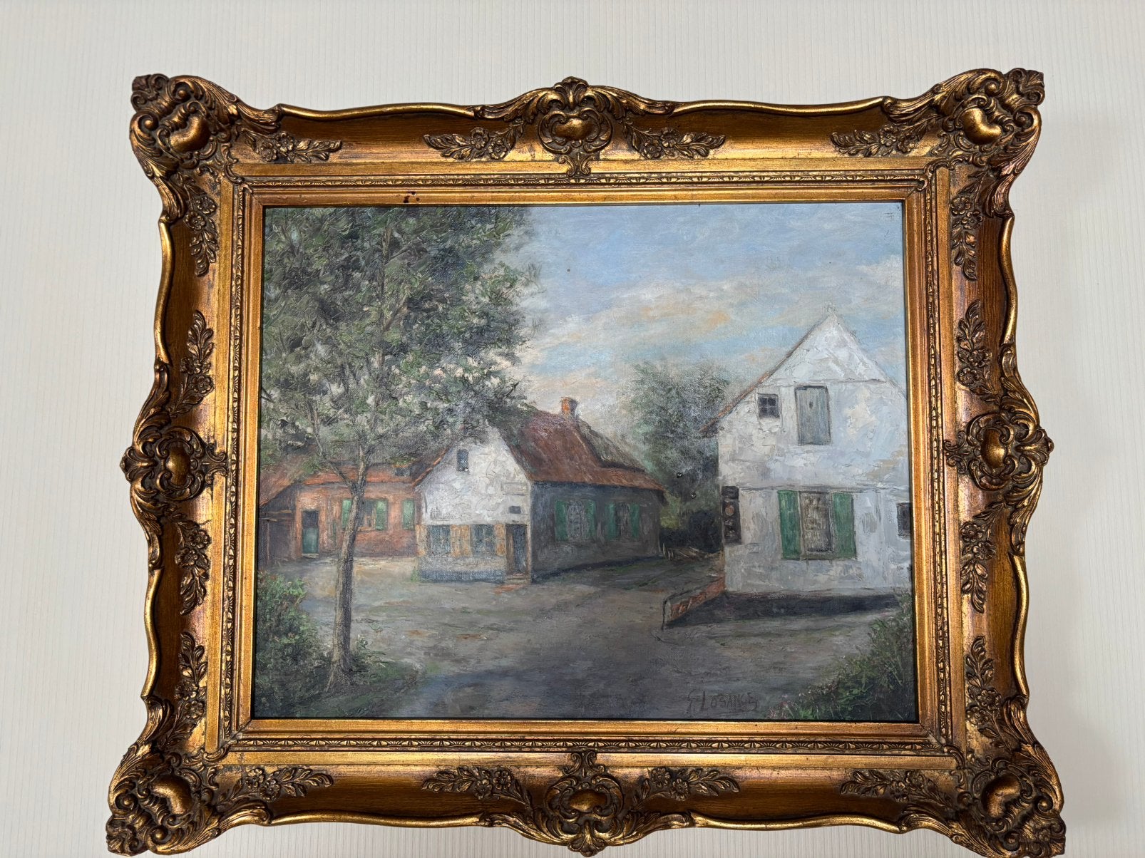 Schilderij boerderij, Ophalen