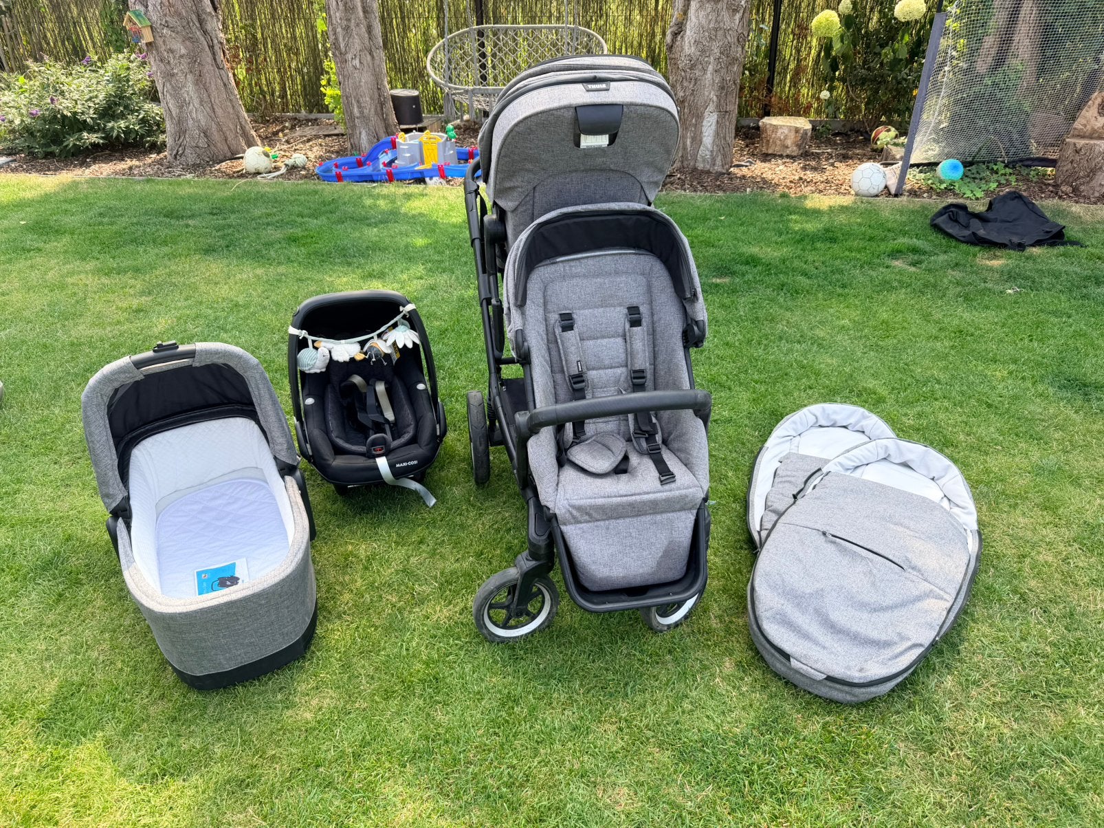 Buggy set Thule Sleek Duo, Kinderen en Baby's, Kinderwagens en Combinaties, Gebruikt, Combiwagen, Ophalen