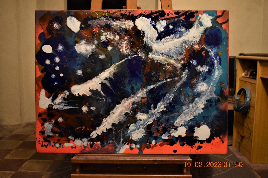 Painting Abstract Serie No (14), by joky kamo, Enlèvement