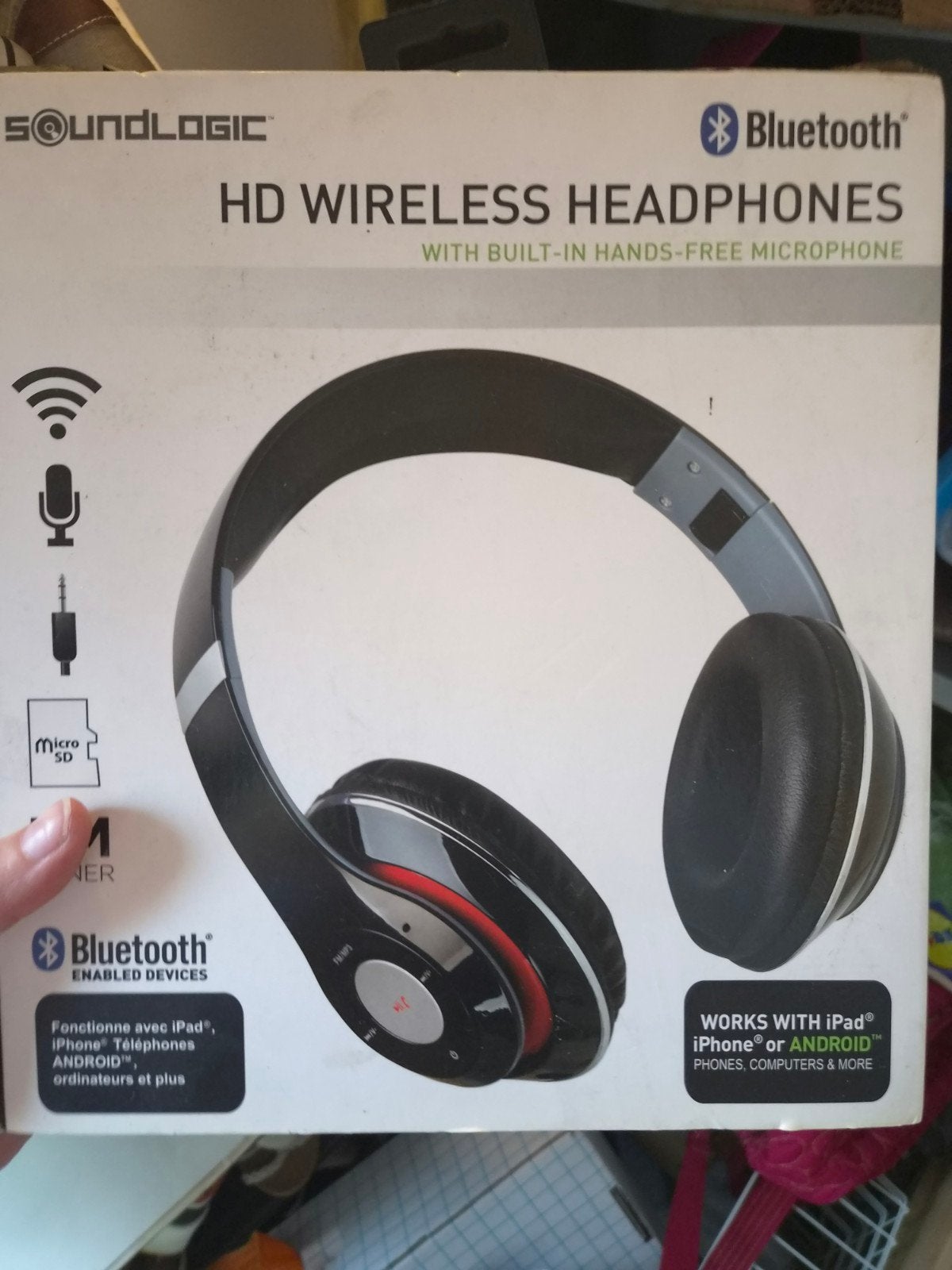 Soundlogic HD Wireless headphones (model BFHM-12/6708), Computers en Software, Headsets, Nieuw, On-ear, Ophalen of Verzenden, Draadloos