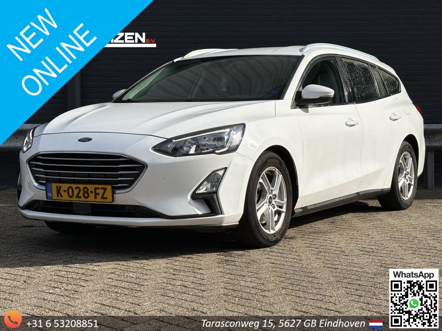 Ford Focus Wagon 1.0 EcoBoost Hybrid Trend Edition Business, Auto's, Focus, 116 g/km, Navigatiesysteem, Wit