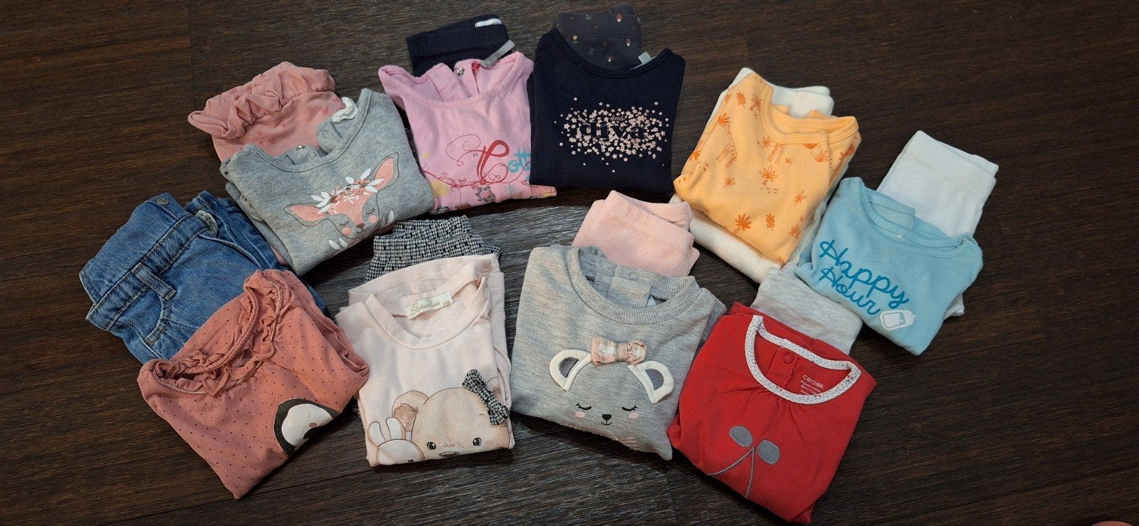 Lot vêtements bébé fille 9 mois, Kinderen en Baby's, Babykleding | Baby-kledingpakketten, Ophalen of Verzenden, Zo goed als nieuw