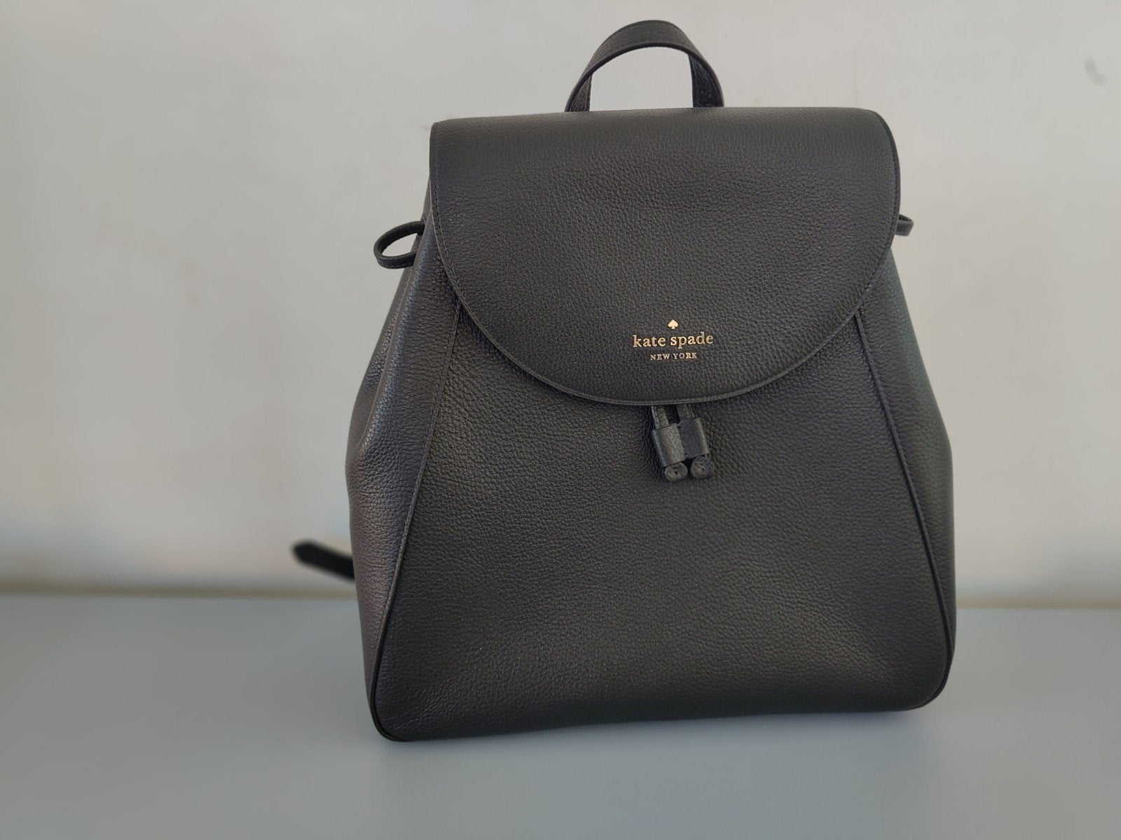 Kate Spade zwarte leren rugzak in nieuwstaat, Ophalen, Zo goed als nieuw, 25 tot 40 cm, 30 tot 45 cm