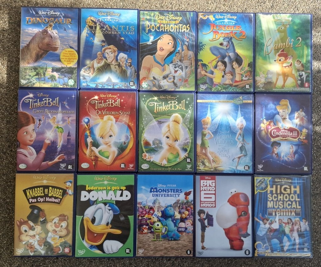 Disney-films voor 1 euro, CD & DVD, Enlèvement ou Envoi, Tous les âges, Utilisé, Animation