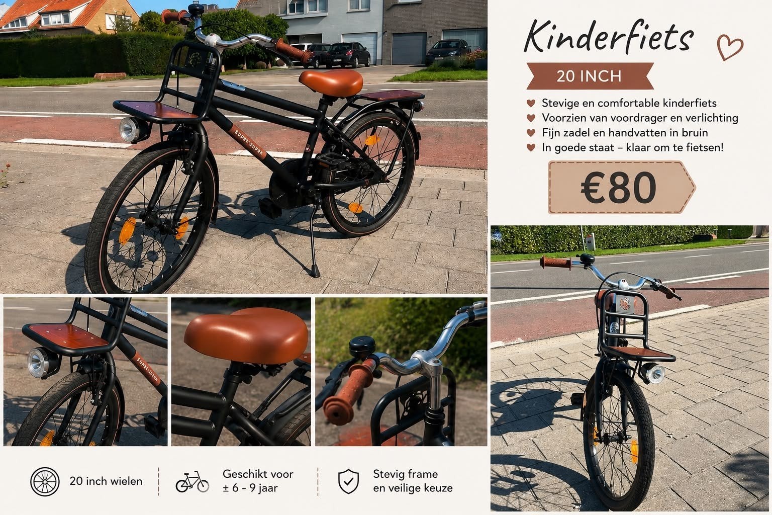 kinderfiets 20 inch, Fietsen en Brommers, Ophalen