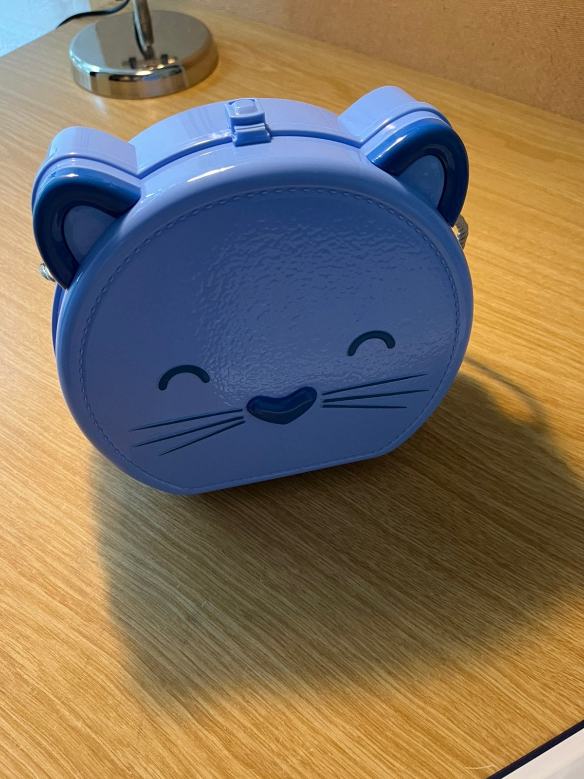 Blauw koffertje / opbergtasje met poezensnuitje, Kinderen en Baby's, Speelgoed | Overig, Ophalen, Zo goed als nieuw