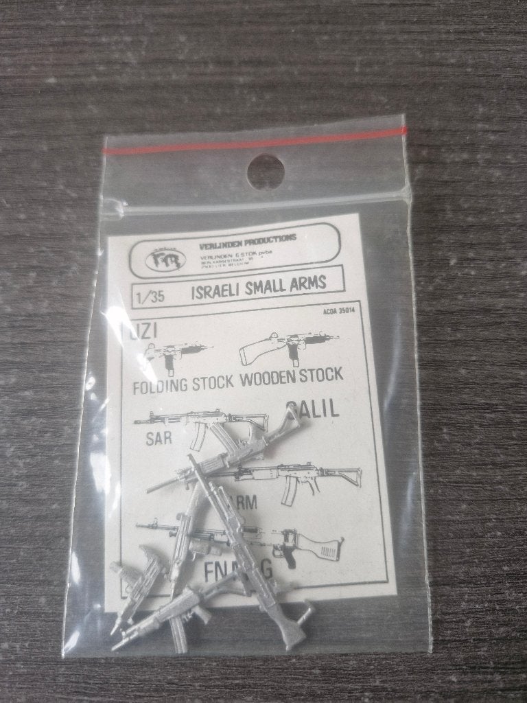 Verlinden 1/35 Israeli Small Arms, Ophalen of Verzenden, Nieuw, 1:35 tot 1:50, Diorama