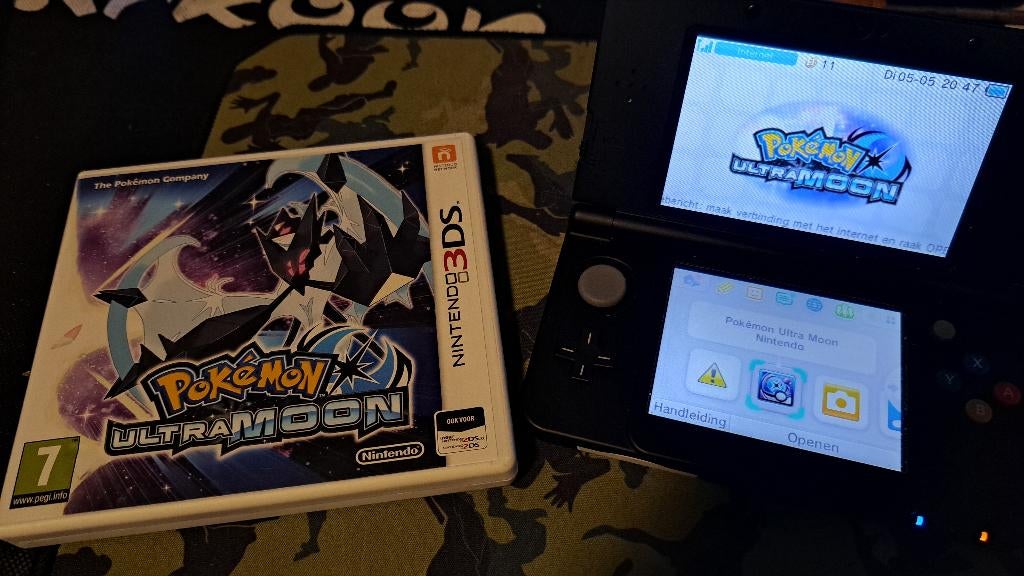 Compleet exemplaar van Pokemon Ultramoon 3ds spel  Nintendo, Games en Spelcomputers, Ophalen of Verzenden, Gebruikt