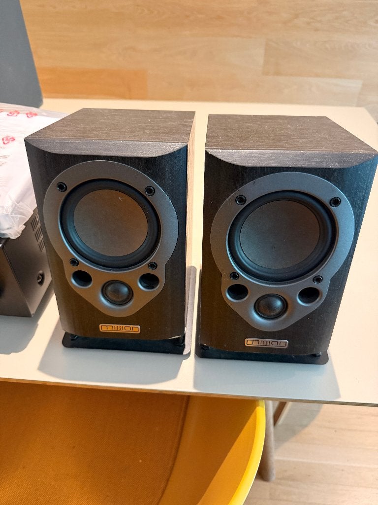 Baffles Mission M30 +JM Lab Cub / Ampli sur phot déjà vendu, Enlèvement, Utilisé, Stéréo, Autres marques