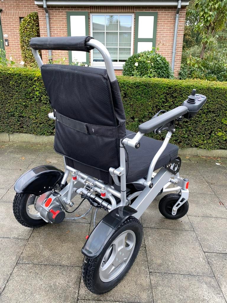 Plooibare Electrische Rolstoel Opvouwbaar rolwagen topstaat, Ophalen of Verzenden, Elektrische rolstoel