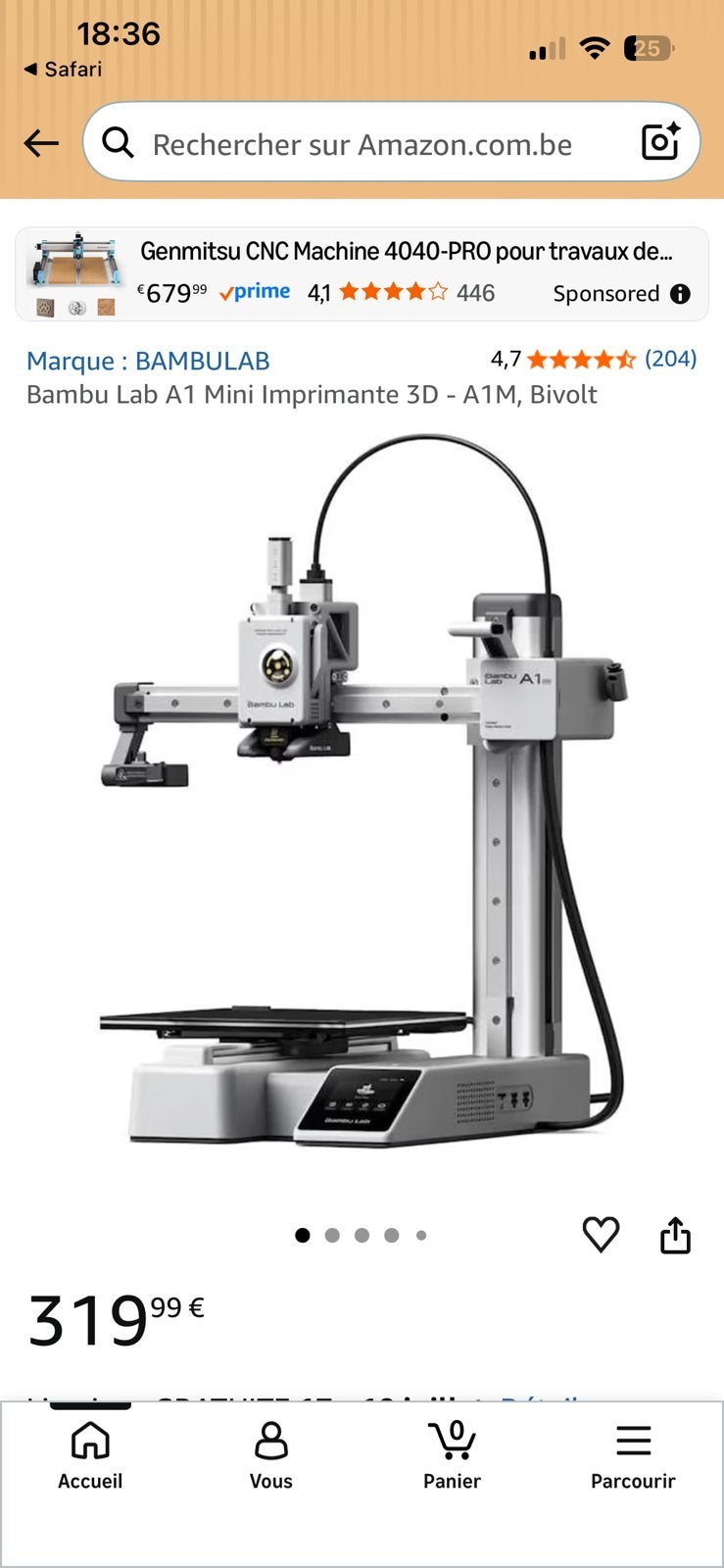 Imprimante 3d, Ophalen, Gebruikt, Filament