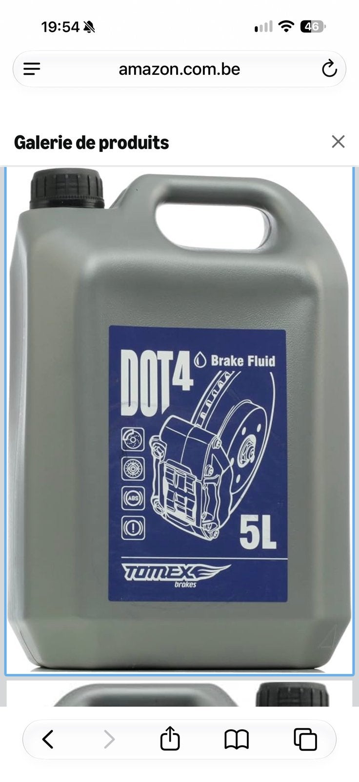Bidon de 5L d’huile de frein DOT 4, Enlèvement ou Envoi, Neuf, Pièces universelles