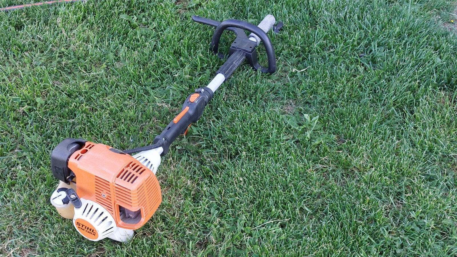 Combiné Stihl km130r, Jardin & Terrasse, Débroussailleuses, Stihl, Enlèvement ou Envoi, 30 à 50 cm, Utilisé
