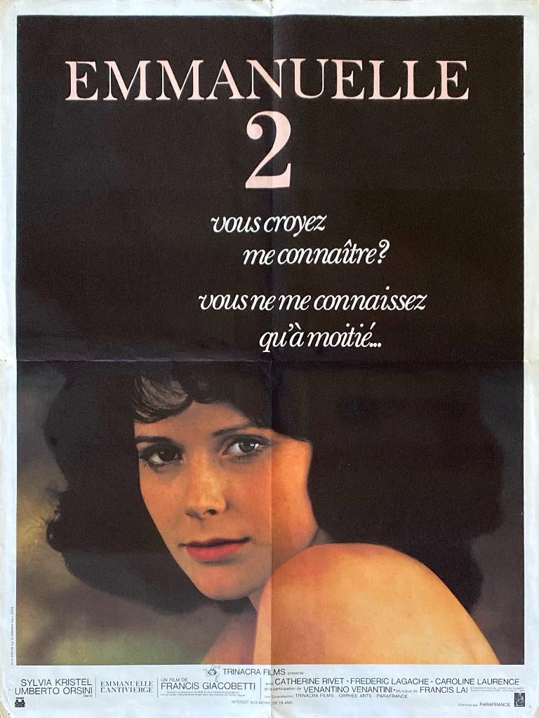 Affiche originale "Emmanuelle 2", Enlèvement ou Envoi, Affiche ou Poster pour porte ou plus grand, Rectangulaire vertical, Cinéma et TV