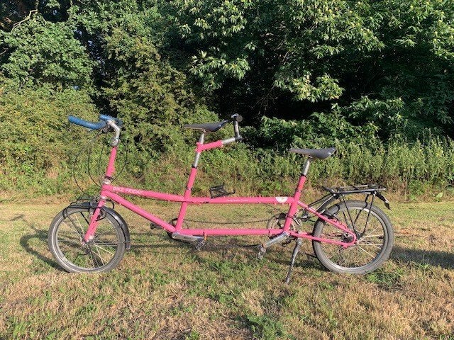 Bike Friday Family Tandem (travel bike), Fietsen en Brommers, Fietsen | Tandems, Gebruikt, Velgrem, 15 tot 20 versnellingen, 51 tot 55 cm