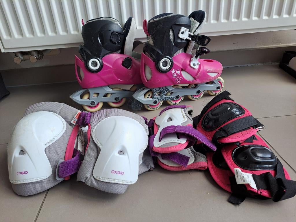Rolschaatsen en bescherming maat 34 - 36, Ophalen