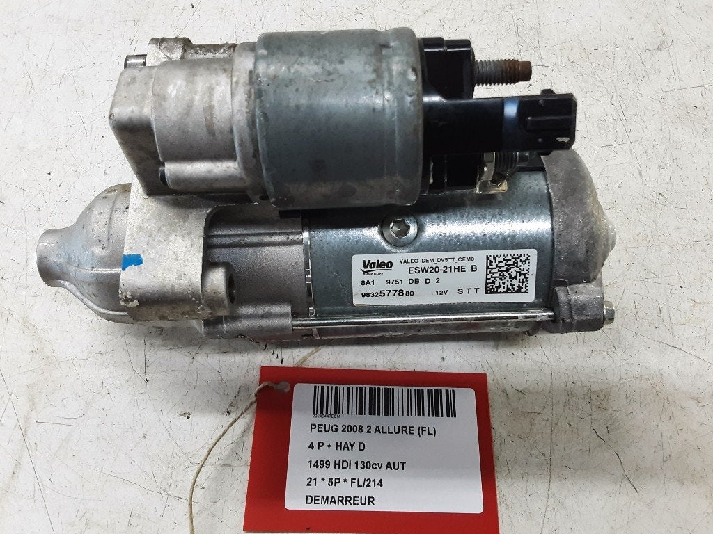 DÉMARREUR 2008 (UD / UK / UR / US / UX) (9832577880), Kontakt-peugeot@peugeot.com, Utilisé, Peugeot Deutschland GmbH, Bahnhofsplatz
65423  Rüsselsheim, DE