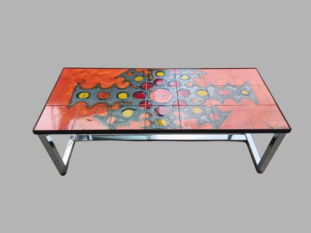 Belarti vintage salontafel, 100 à 150 cm, Moins de 50 cm, Enlèvement, Moins de 50 cm