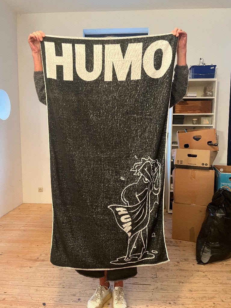 Humo handdoek met tekening van Ever Meulen, Ophalen