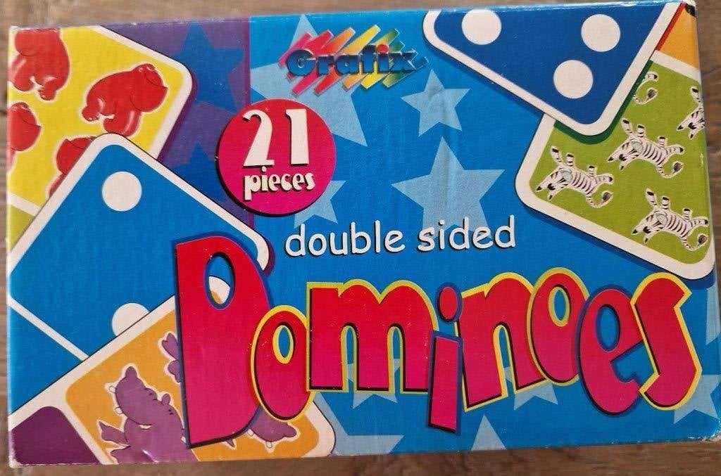 Domino van Grafix - 21 stukken, Kinderen en Baby's, Speelgoed | Kinderpuzzels, Ophalen of Verzenden, Gebruikt, 2 tot 4 jaar
