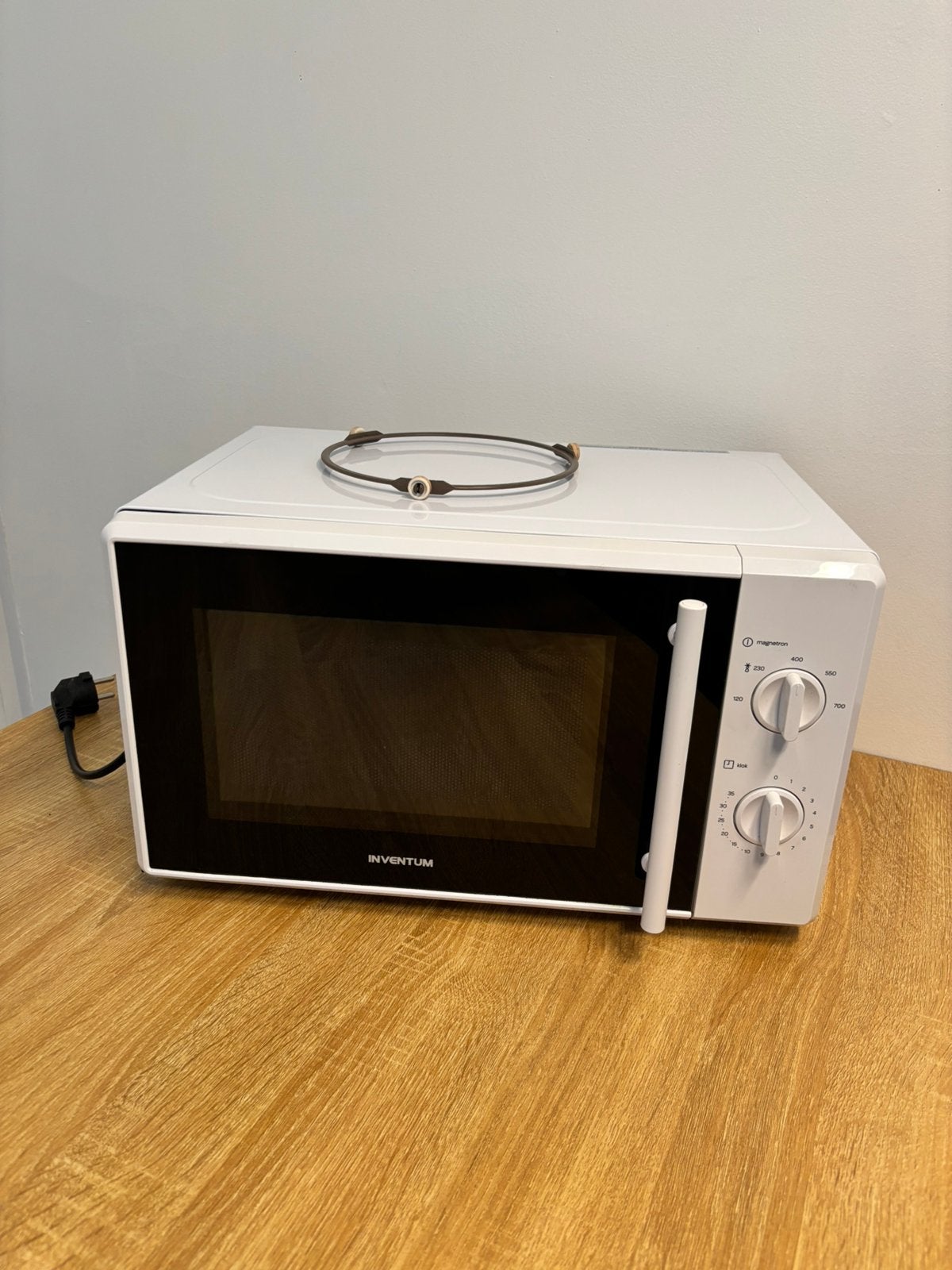 Inventum Microgolfoven Magnetron wit – Perfecte staat!, Ophalen, Zo goed als nieuw, Microgolfoven, Draaiplateau