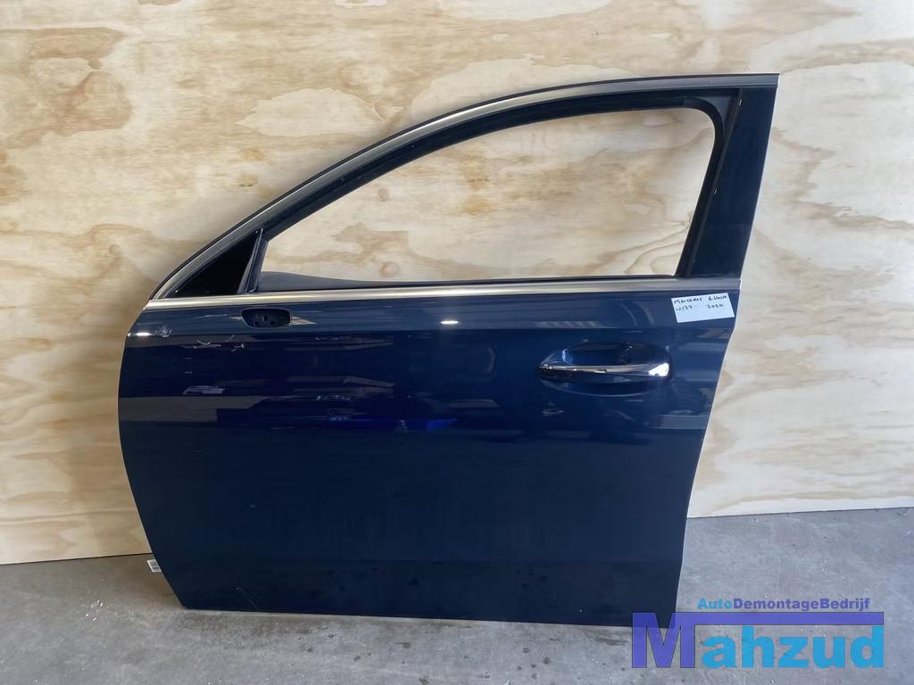 MERCEDES A-KLASSE W177 Blauw Links voor deur 2018-2022, Gebruikt, Mercedes-Benz AG, Deur, Mercedes-Benz
