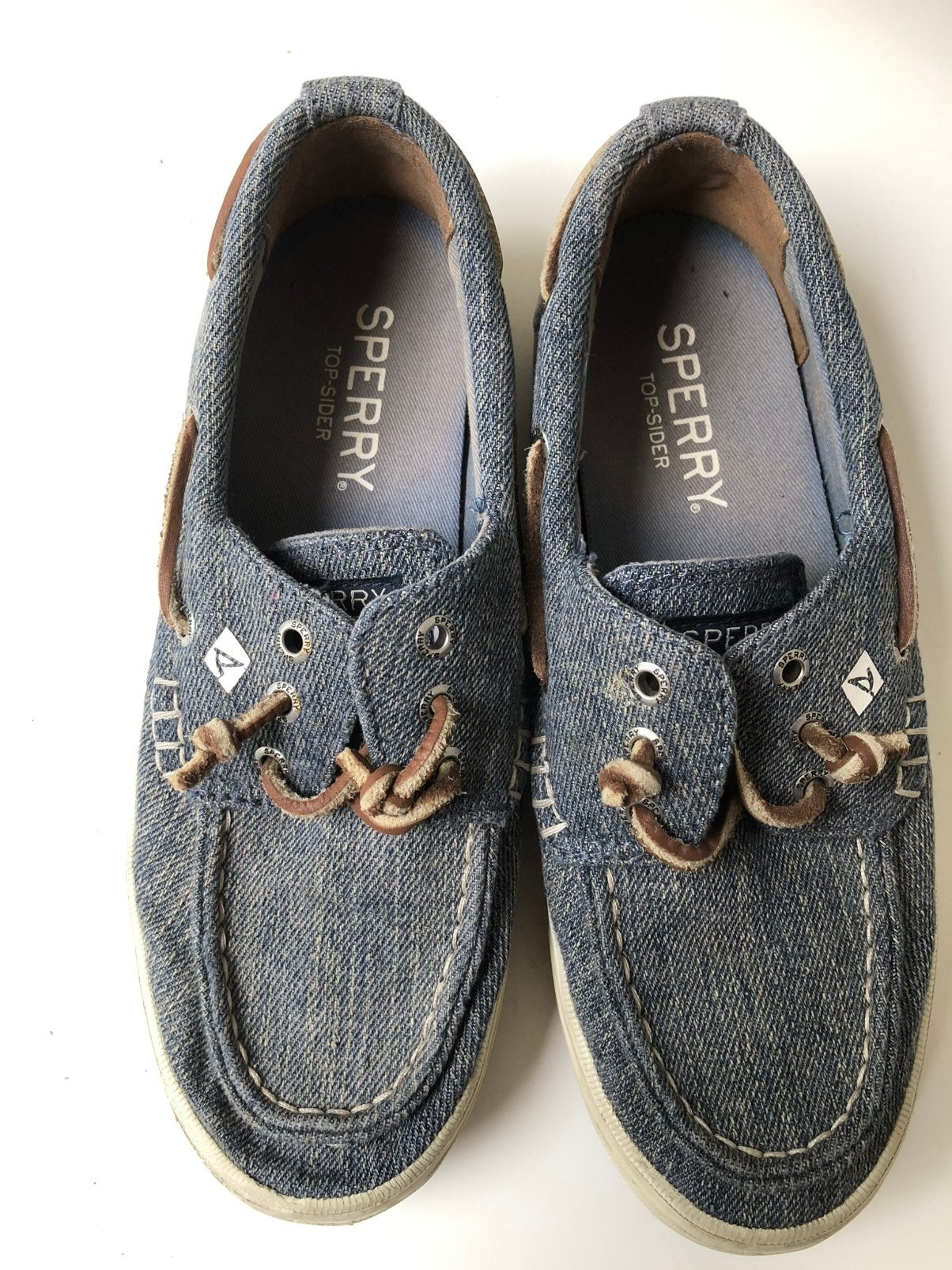 Sperry schoenen jeansblauw maat 6M maat 36, Blauw, Instappers, Ophalen of Verzenden, Gedragen