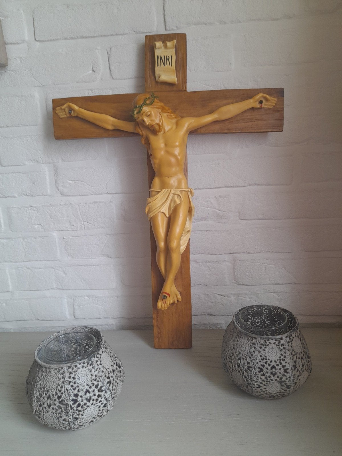 Religieuze beelden.in kunsthars., Ophalen