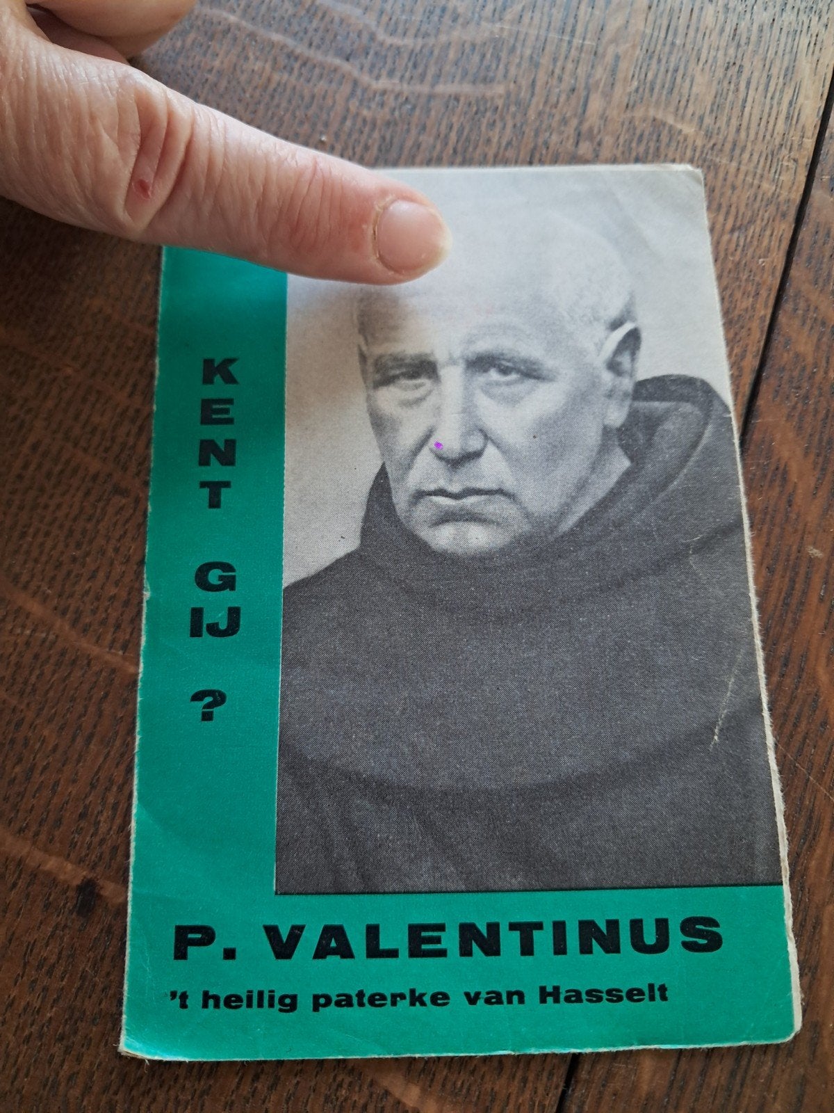 Retro brochure: heilig Paterke van Hasselt, P. Valentinus, Ophalen of Verzenden