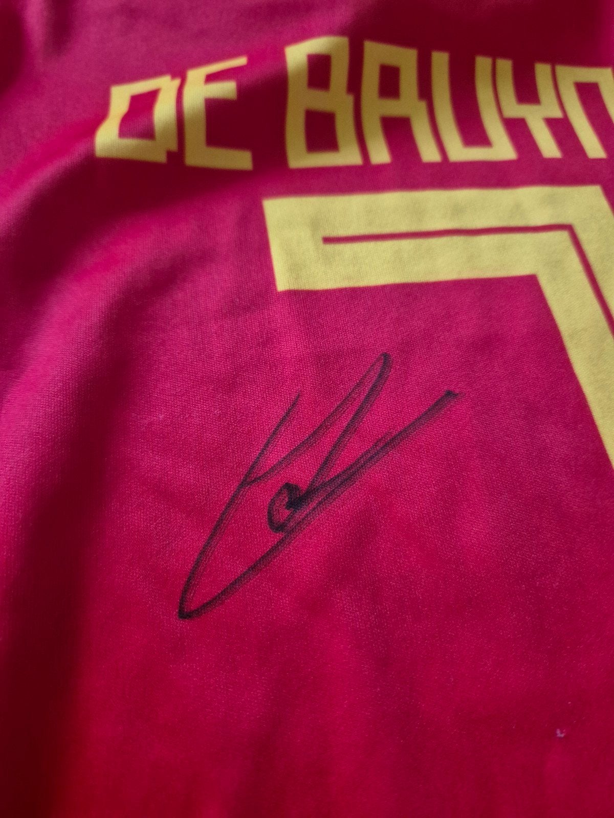 Kevin De Bruyne gesigneerd shirt, Ophalen, Shirt