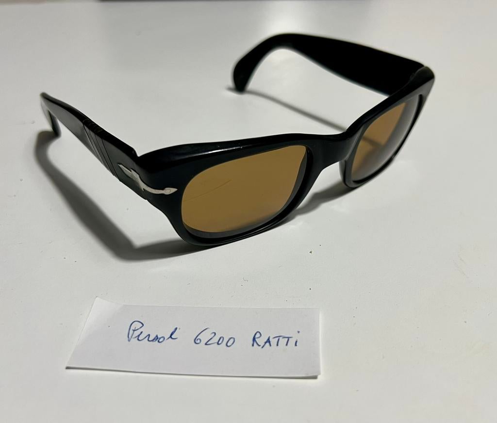 Lunettes vintage Persol Ratti 6200 – verres d’origine, Ophalen of Verzenden, Zo goed als nieuw, Zwart, Bril