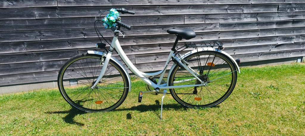 Grote meisjes fiets, Gebruikt, Velgrem, Versnellingen, Ophalen